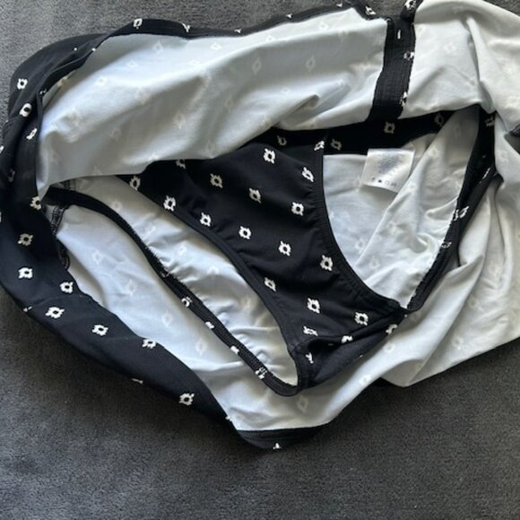 Lands End 2 Piece Swimsuit Women's Bandeau Tankini Top And Skirt Bottom Size 14 - Picture 7 of 7